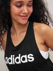 Negro - Camiseta básica sin mangas de algodón 100 % y corte holgado con logo de Adidas Sportswear - Imagen 6 de 7