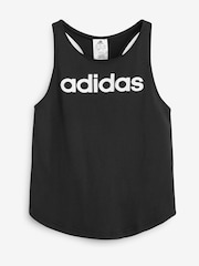 Negro - Camiseta básica sin mangas de algodón 100 % y corte holgado con logo de Adidas Sportswear - Imagen 7 de 7