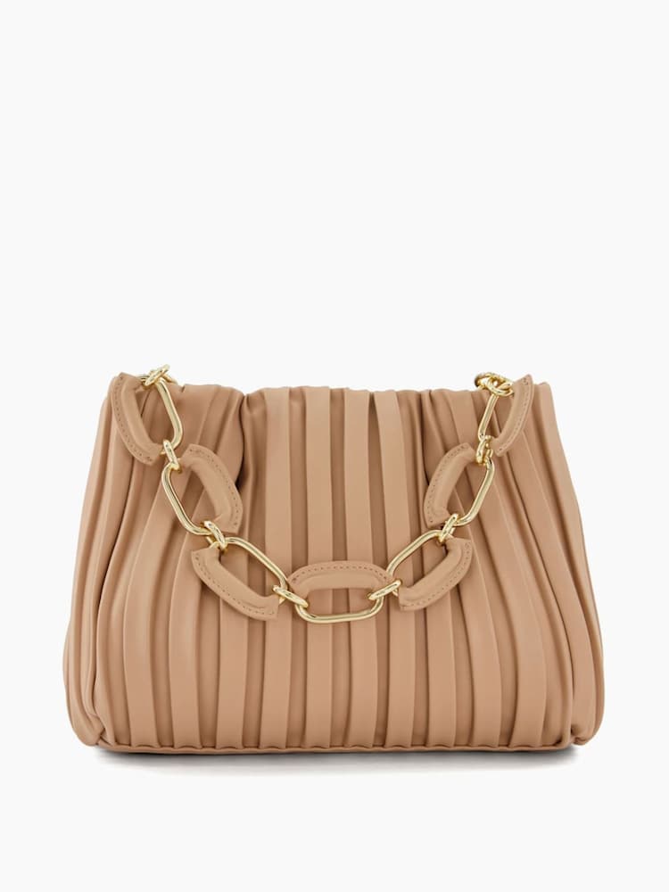 Dune London Pink Medium Dominie Pleat Slouch Bag - Image 2 of 5