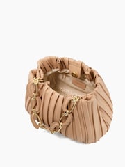 Dune London Pink Medium Dominie Pleat Slouch Bag - Image 4 of 5