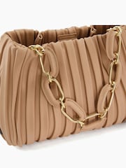 Dune London Pink Medium Dominie Pleat Slouch Bag - Image 5 of 5