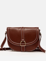 Joules Tan Brown Soft Leather Cross Body Bag - Image 1 of 7