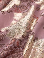 Pink Occasion Metallic Long Sleeve Dress - Image 8 of 8