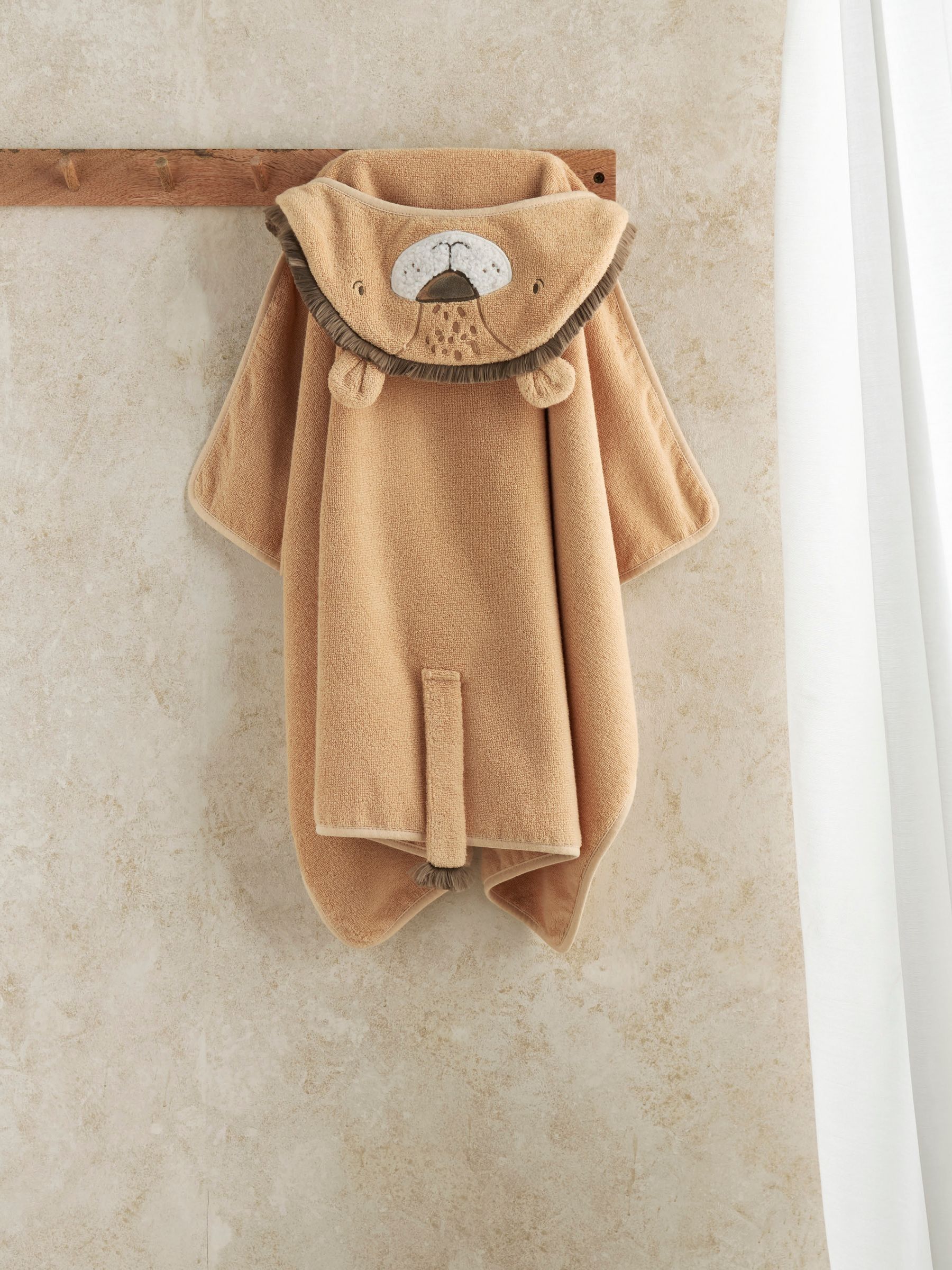 Mamas & Papas Hooded Towel, Lion - Image 3