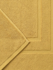 Christy Saffron Yellow Brixton 850GSM 100% Cotton Bath Mat - Image 4 of 4