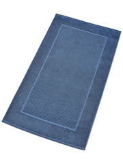 Christy Deep Sea Blue Supreme 1000GSM 100% Cotton Bath Mat - Image 1 of 2