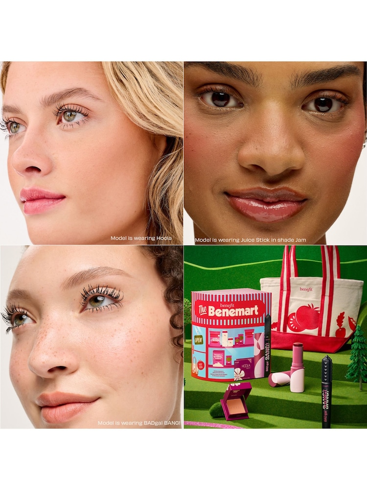 Benefit The Benemart Badgal BANG Mascara Gel Stick Blush & Hoola Bronzer Gift Set with Limited Edition Bag (Worth £75) - Image 2 of 10 Benefit The Benemart Badgal BANG Mascara Gel Stick Blush & Hoola Bronzer Gift Set with Limited Edition Bag (Worth £75) - Image 2 of 10