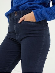FatFace Blue Fly Flare Corduroy Trousers - Image 3 of 5