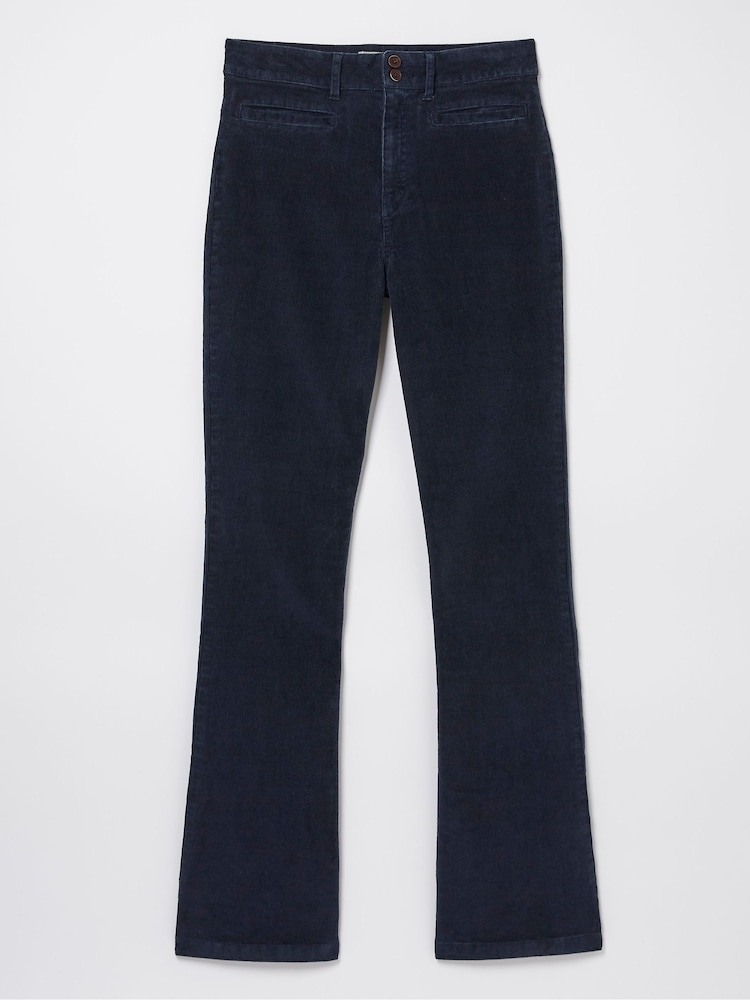 FatFace Blue Fly Flare Corduroy Trousers - Image 5 of 5