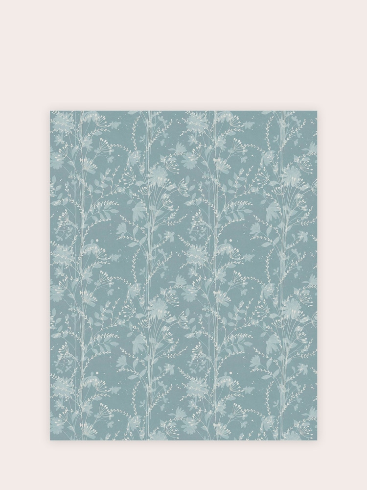 Laura Ashley Pale Newport Blue Fennelton 10M Wallpaper - Image 2 of 4