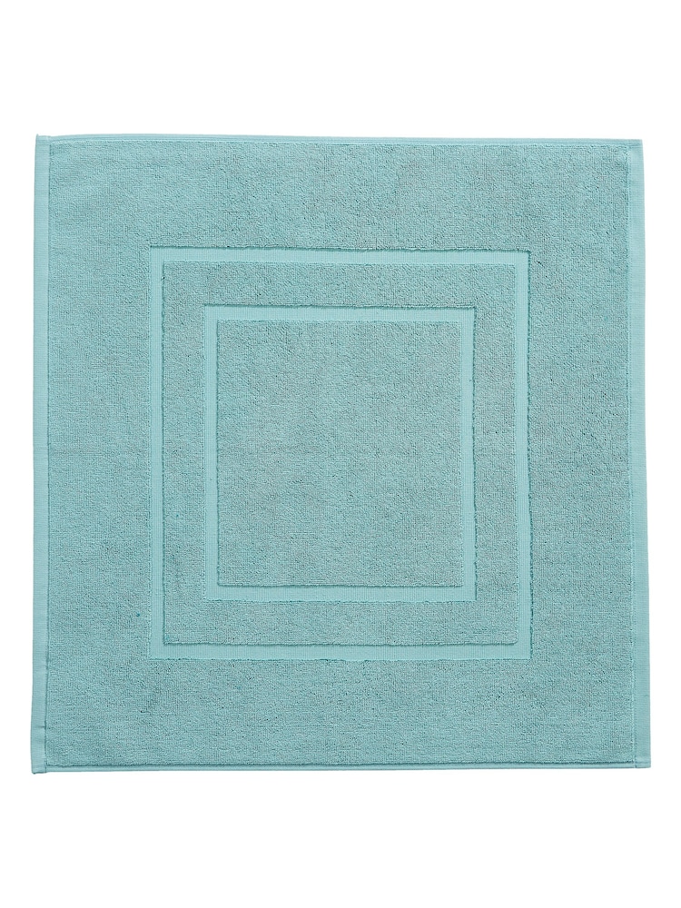 Christy Mineral Blue Brixton 850GSM 100% Cotton Bath Mat - Image 1 of 2