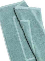Christy Mineral Blue Brixton 850GSM 100% Cotton Bath Mat - Image 2 of 2