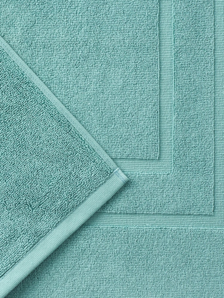 Christy Mineral Blue Brixton 850GSM 100% Cotton Bath Mat - Image 4 of 4