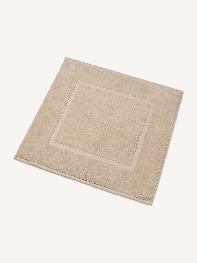Christy Natural Beige Organic Cotton 850GSM Bath Mat - Image 2 of 3