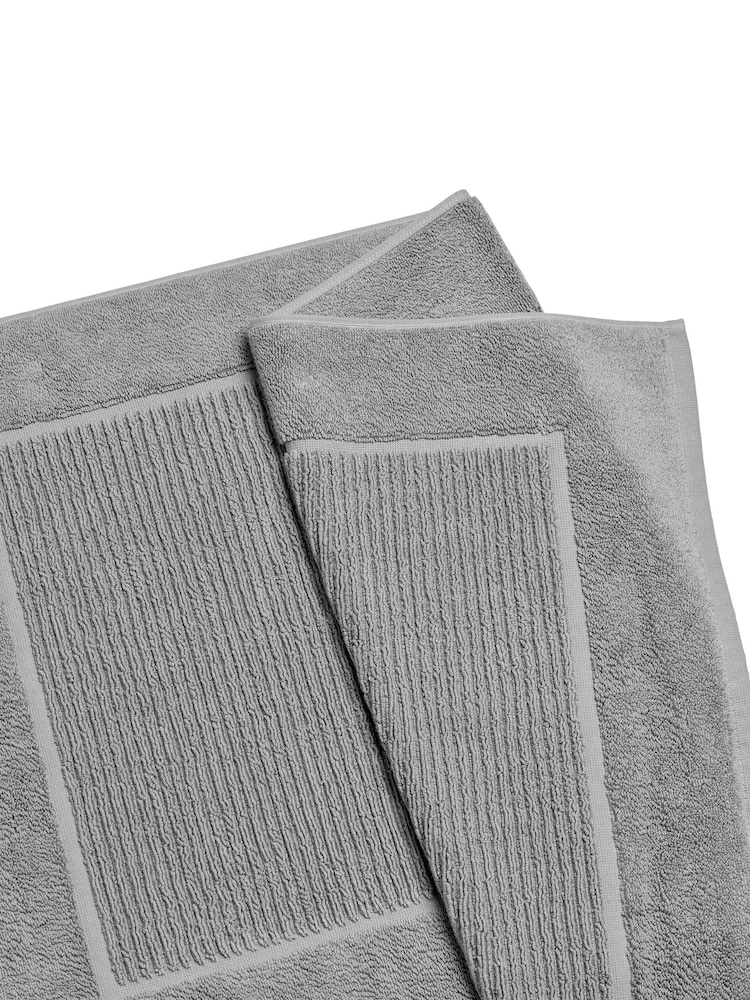 Christy Silver Grey Supreme 1000GSM 100% Cotton Bat Mat - Image 2 of 2 Christy Silver Grey Supreme 1000GSM 100% Cotton Bat Mat - Image 2 of 2