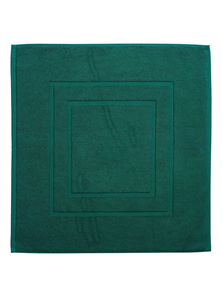 Christy Emerald Green Brixton 850GSM 100% Cotton Bath Mat - Image 1 of 2