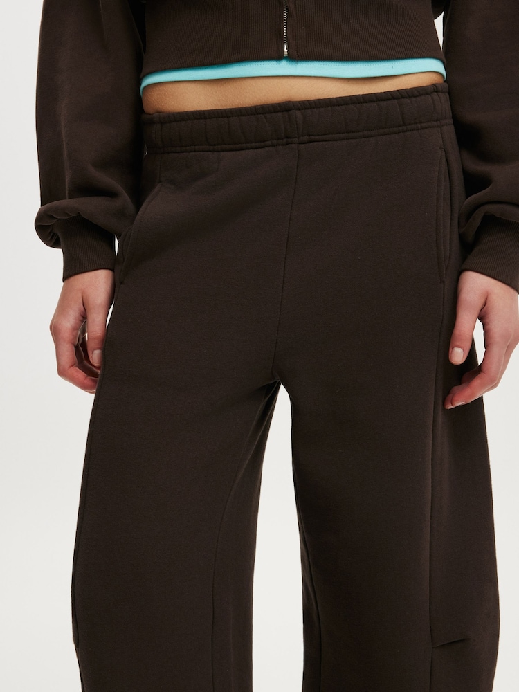 Cotton On Brown Barrel Leg Sweatpant - Image 5 of 5