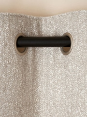Natural Cosy Texture Super Thermal Eyelet Curtains - Image 4 of 5