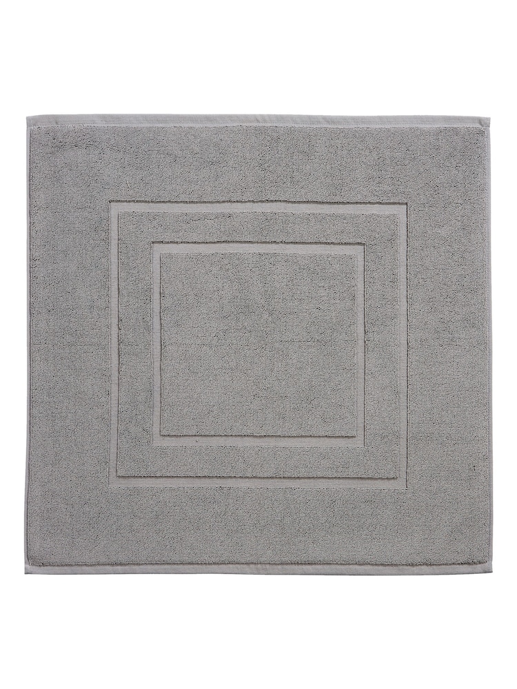 Christy Titanium Grey Brixton 850GSM 100% Cotton Bath Mat - Image 1 of 1 Christy Titanium Grey Brixton 850GSM 100% Cotton Bath Mat - Image 1 of 1
