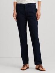 Lauren Ralph Lauren Pantalon chino slim stretch bleu marine - Image 1 of 6