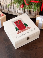 Personalised Festive Door Christmas Box by Treat Republic - Image 2 of 5