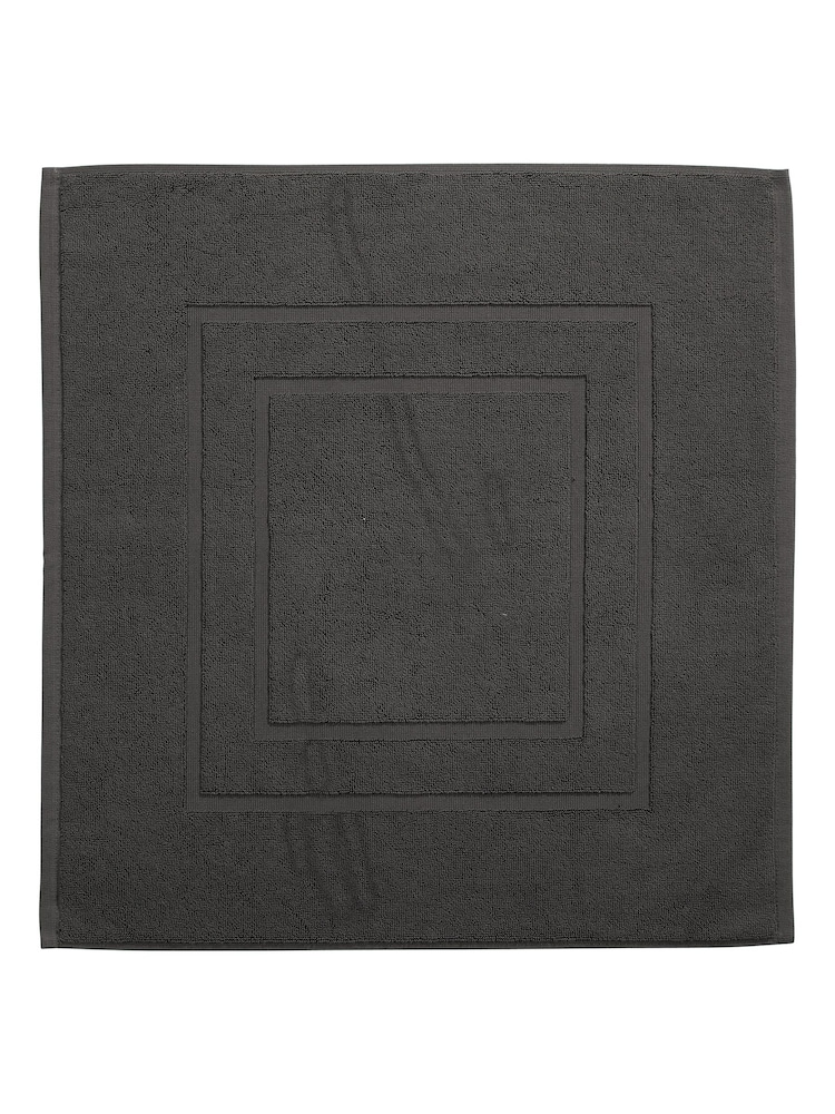 Christy Liquorice Grey Brixton 850GSM 100% Cotton Bath Mat - Image 2 of 2