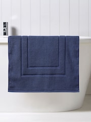 Christy Midnight Blue Brixton 850GSM 100% Cotton Bath Mat - Image 1 of 2