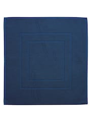 Christy Midnight Blue Brixton 850GSM 100% Cotton Bath Mat - Image 2 of 2
