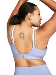 Under Armour Blue/White Infinity Low Support Bra - Image 4 of 10