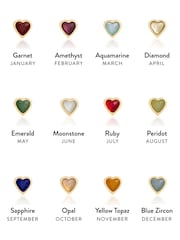 Abbott Lyon Gold Tone Mini Heart Birthstone Bracelet - Image 2 of 2