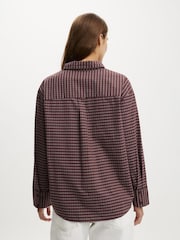 Cotton On Red Sloane Oversized Shirt - Image 3 of 4