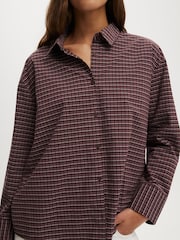 Cotton On Red Sloane Oversized Shirt - Image 4 of 4
