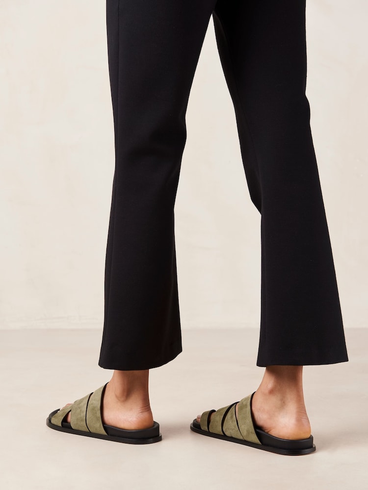 Alohas Green Suede Harllow Soft Sandals - Image 2 of 6