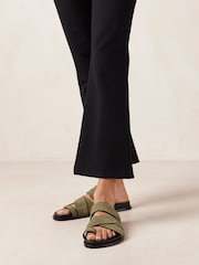 Alohas Green Suede Harllow Soft Sandals - Image 3 of 6