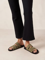 Alohas Green Suede Harllow Soft Sandals - Image 4 of 6