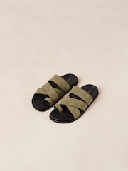 Alohas Green Suede Harllow Soft Sandals - Image 5 of 6