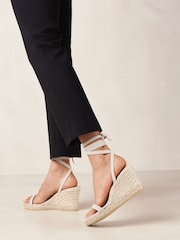Alohas Cream Willa Suede Espadrilles - Image 2 of 6