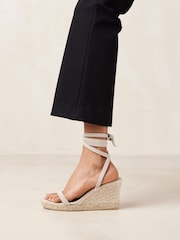 Alohas Cream Willa Suede Espadrilles - Image 4 of 6