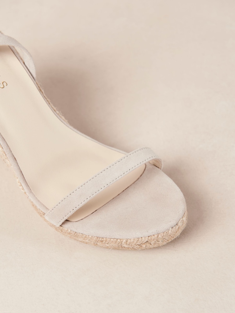 Alohas Cream Willa Suede Espadrilles - Image 6 of 6