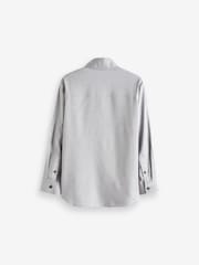 Grey Soft Touch Smart Long Sleeve Shirt (3-16yrs) - Image 2 of 3