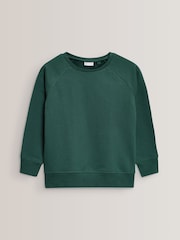 Green 1 Pack Crew Neck School Sweater (3-16yrs) - Image 1 of 2