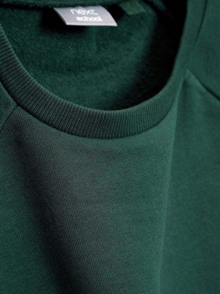 Green 1 Pack Crew Neck School Sweater (3-16yrs) - Image 2 of 2