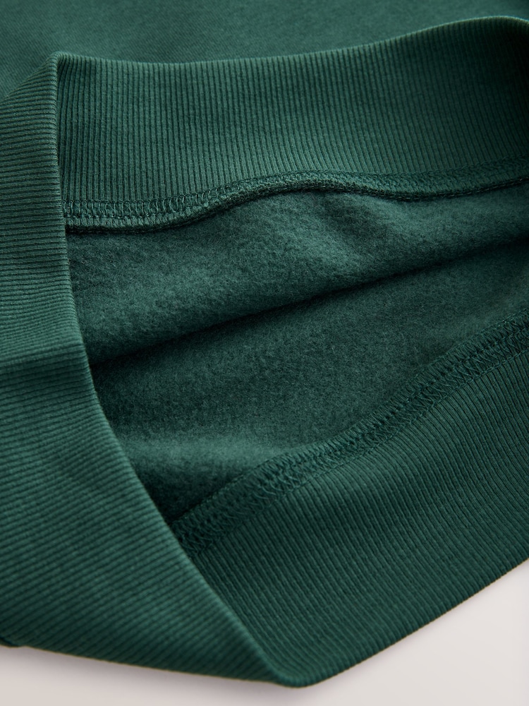 Green Crew Neck School Sweater (3-17yrs) - Image 4 of 4