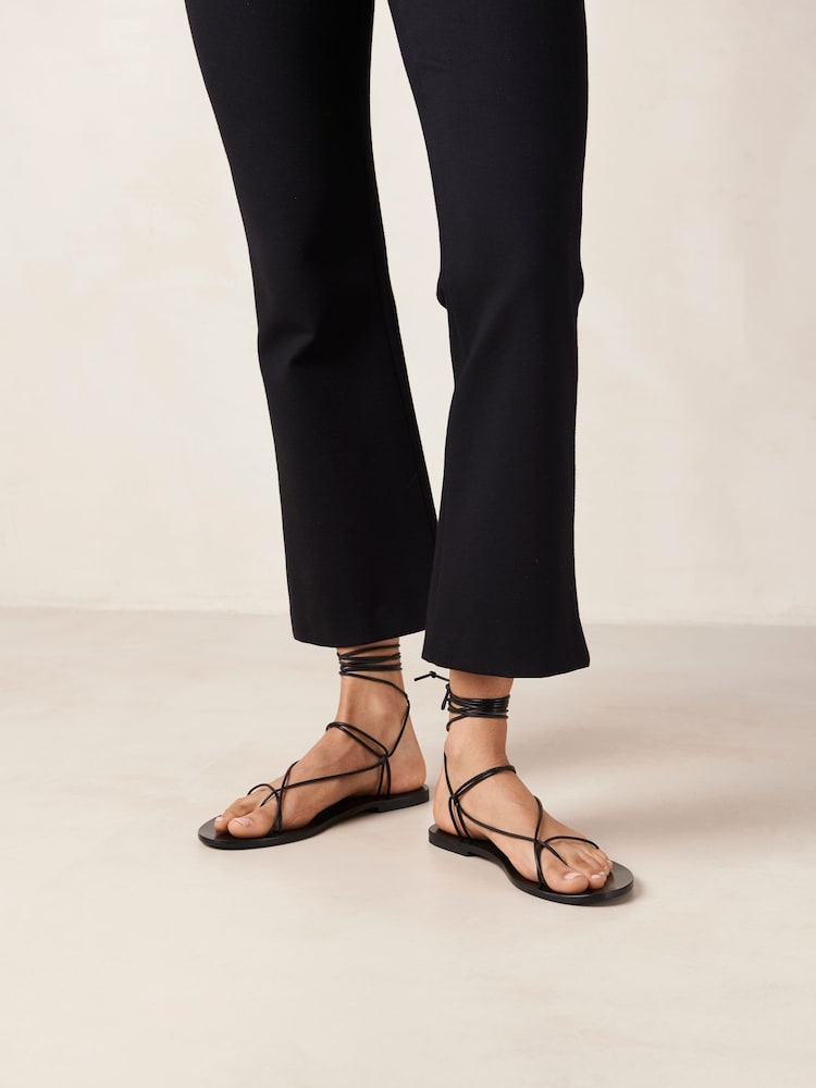 Alohas Black Tulip Sandals - Image 1 of 6