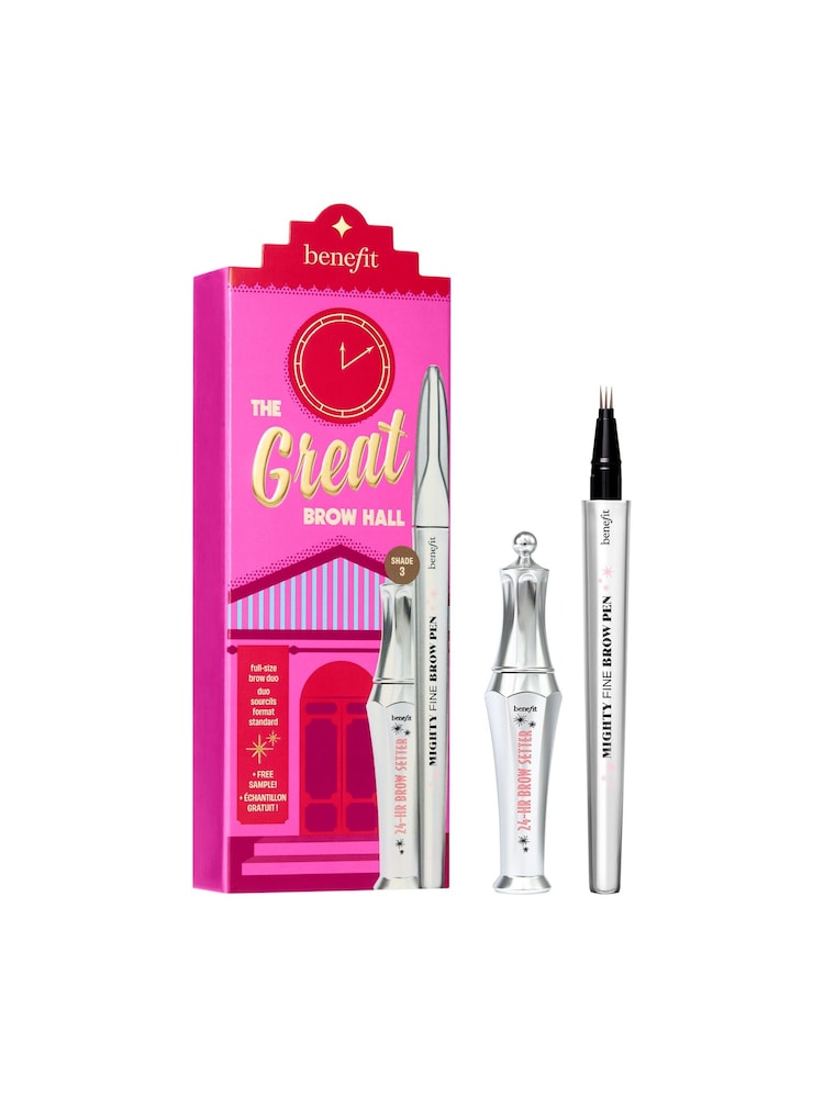 Benefit 3 The Great Brow Hall Eyebrow Pen & 24Hr Brow Setter Duo Gift Set (Worth Over £53) - Image 1 of 9 Benefit 3 The Great Brow Hall Eyebrow Pen & 24Hr Brow Setter Duo Gift Set (Worth Over £53) - Image 1 of 9