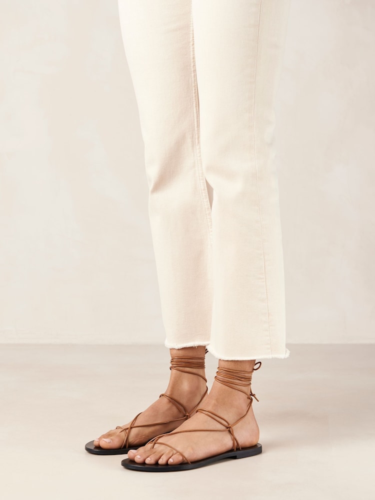 Alohas Brown Tulip Sandals - Image 1 of 6 Alohas Brown Tulip Sandals - Image 1 of 6