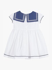 Trotters London Little Pale Philippa Sailor 100% Cotton Dress - Image 2 of 3