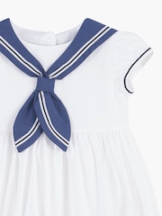 Trotters London Little Pale Philippa Sailor 100% Cotton Dress - Image 3 of 3