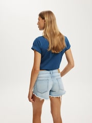Cotton On Blue Saturday Denim Shorts - Image 3 of 5