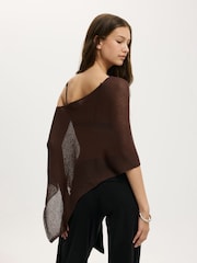 Cotton On Sheer Knit Poncho - Obraz 3 z 5